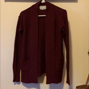 Burgundy cardigan